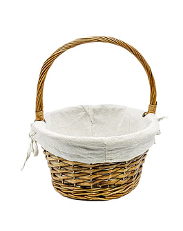 Traditional Basket with Fabric