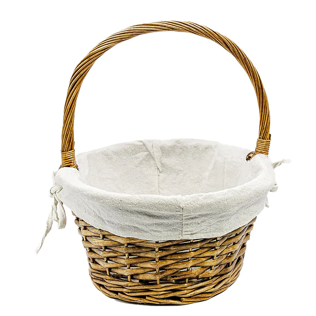 Traditional Basket with Fabric