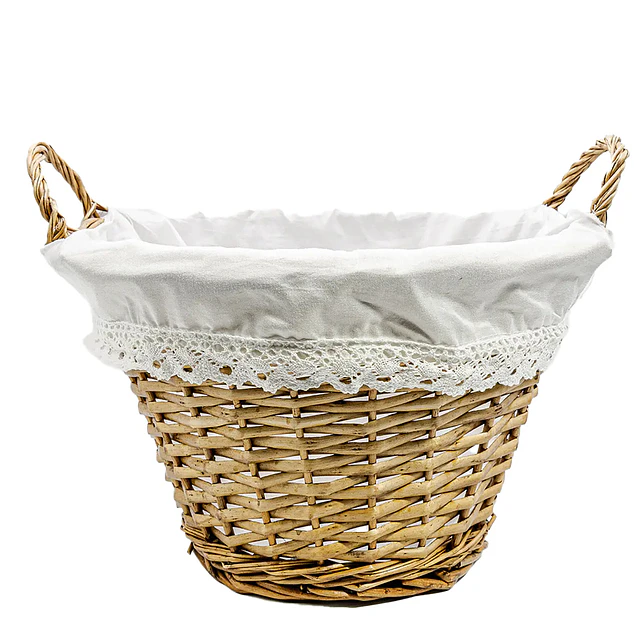Traditional Basket with Fabric