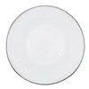 Charger Plate with Silver Rim