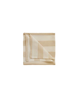 Striped napkin Cream