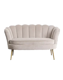 Beige Love Seat