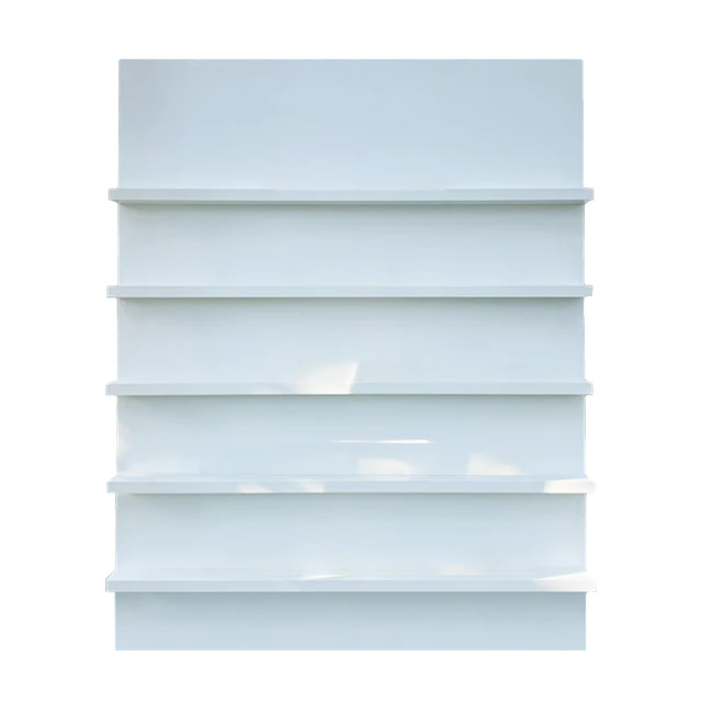 White Wall with Shelves﻿