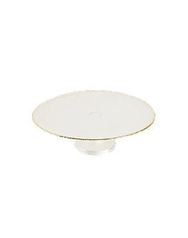 Tall Plate with Gold Rim 