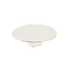 Tall Plate with Gold Rim 