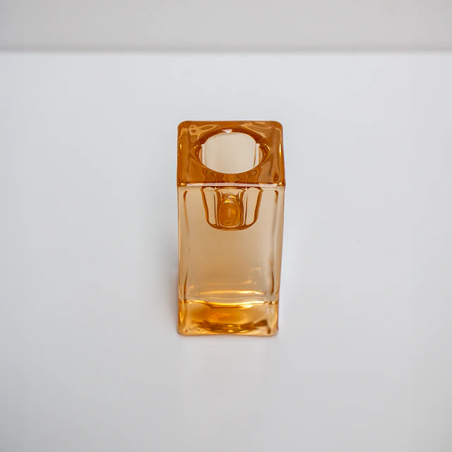 Orange Glass Tealight
