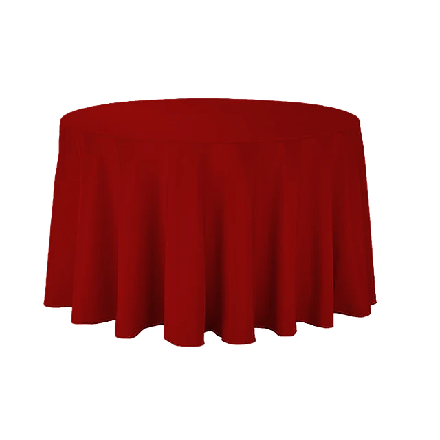 Red Circular Camilha Tablecloth