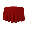 Red Circular Camilha Tablecloth