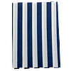 Toalha Camilha Rectangular de Riscas Azul