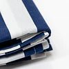 Toalha Camilha Rectangular de Riscas Azul