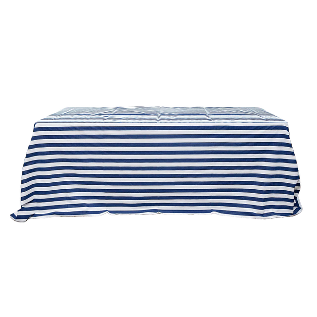 Toalha Camilha Rectangular de Riscas Azul