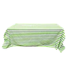 Toalha Camilha Rectangular de Riscas Verde