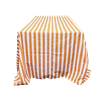 Toalha Camilha Rectangular de Riscas Laranja