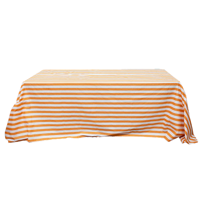 Toalha Camilha Rectangular de Riscas Laranja