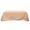 Toalha Camilha Rectangular de Riscas Laranja