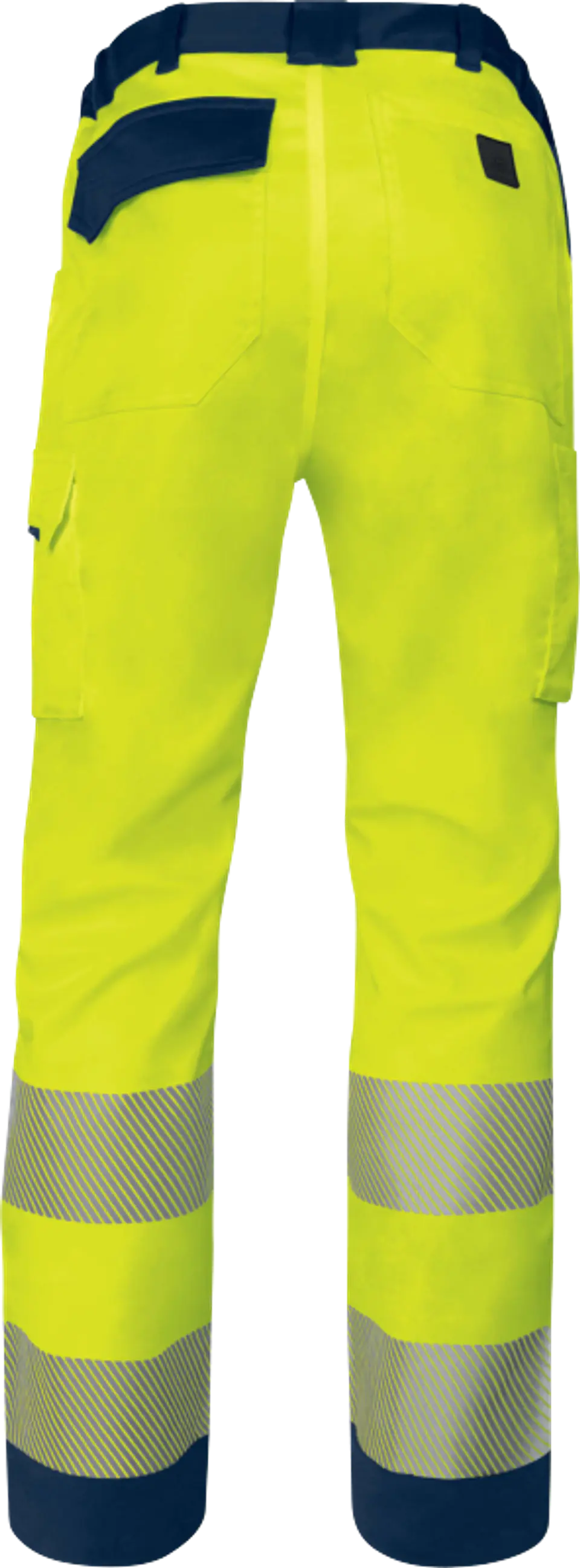 Calças elásticas com vários bolsos 2