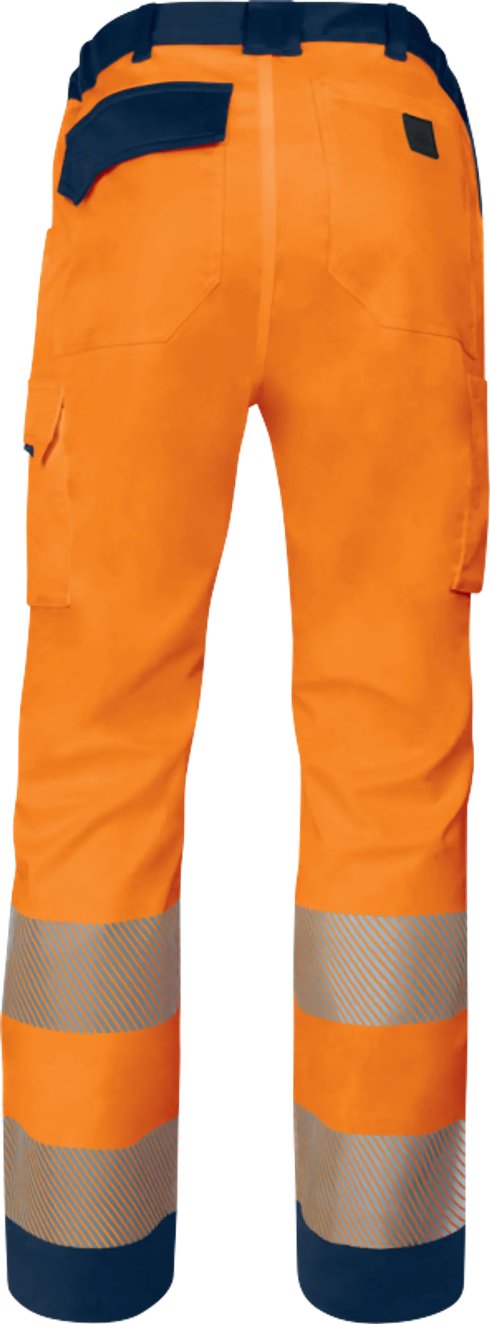 Calças elásticas com vários bolsos 4