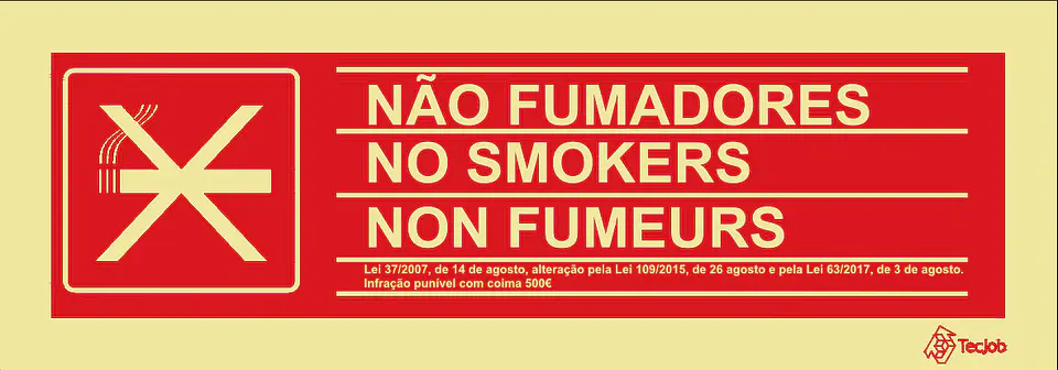 Sinaletica Proibido Fumar - PVC Opaco 200x70 1