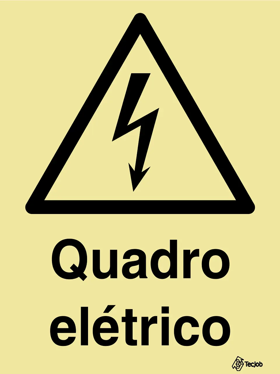 Sinalética Quadro Elétrico - Fotoluminescente 100x150mm 1