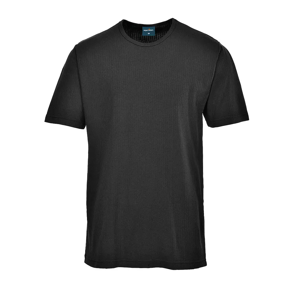 T-Shirt térmica de manga curta Preto 1