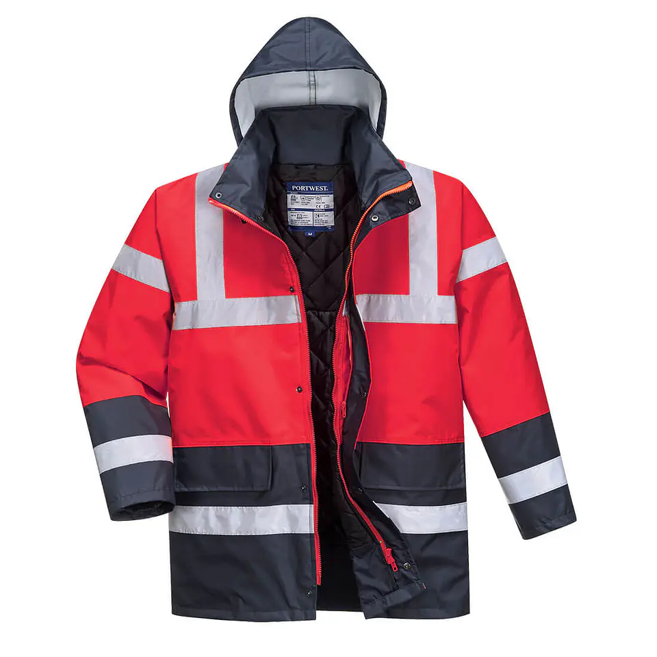 Parka de tráfego, bicolor, de alta visibilidade 1
