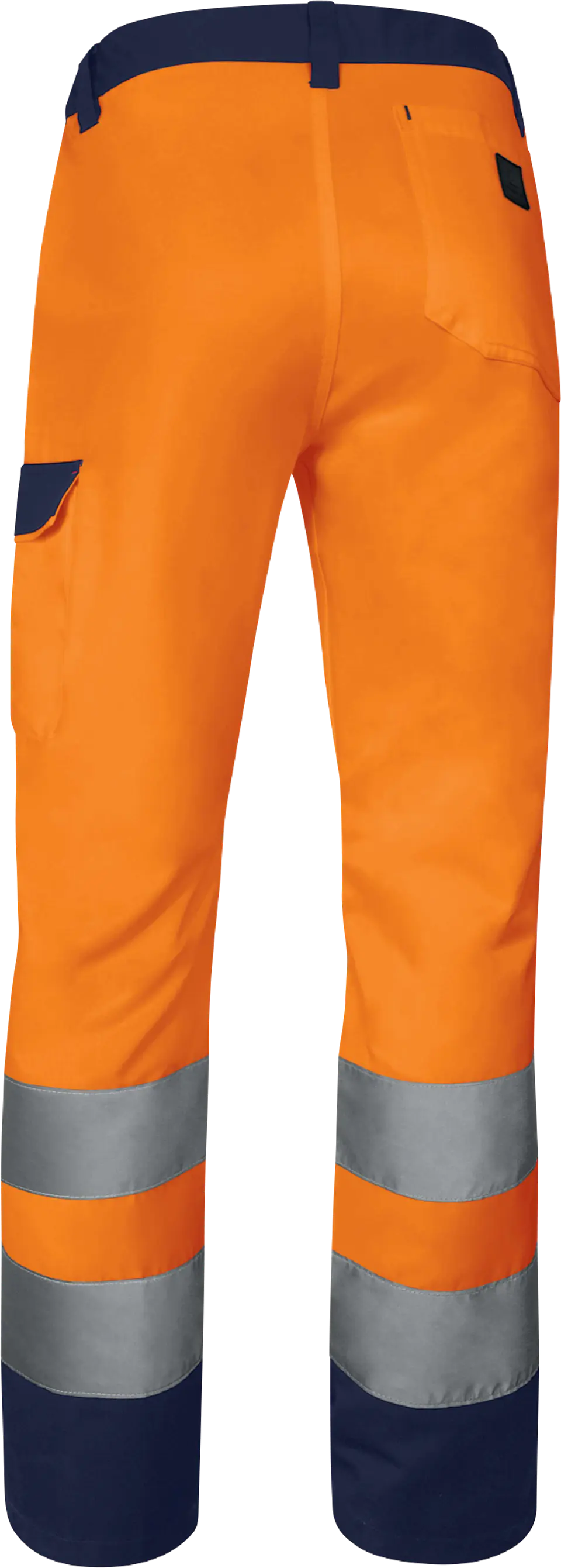 Calças elásticas com vários bolsos 4