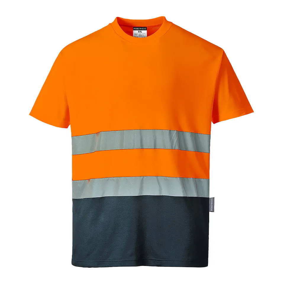 T-Shirt Bicolor de Algodão Comfort 1