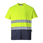T-Shirt Bicolor de Algodão Comfort - Thumbnail 2