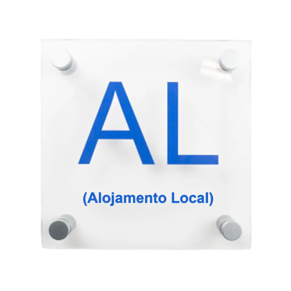 Placa Alojamento Local | Placa AL 1