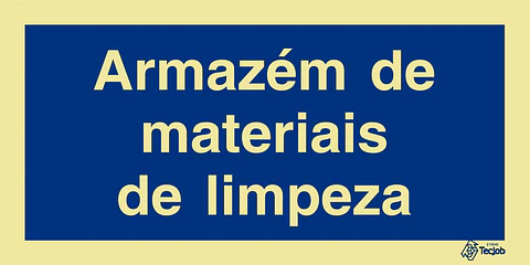 Sinal Armazém de Materiais de Limpeza 