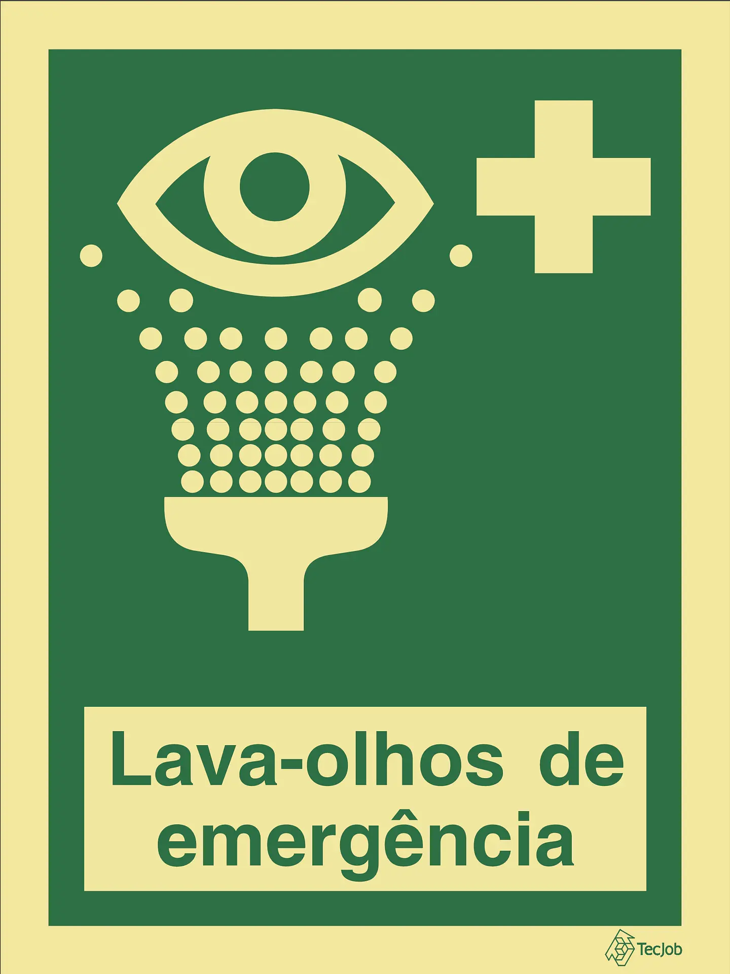 Sinalética Lava-Olhos de Emergência 1
