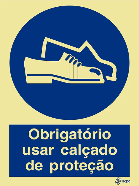 Sinalética Obrigatório Usar Calçado de Proteção