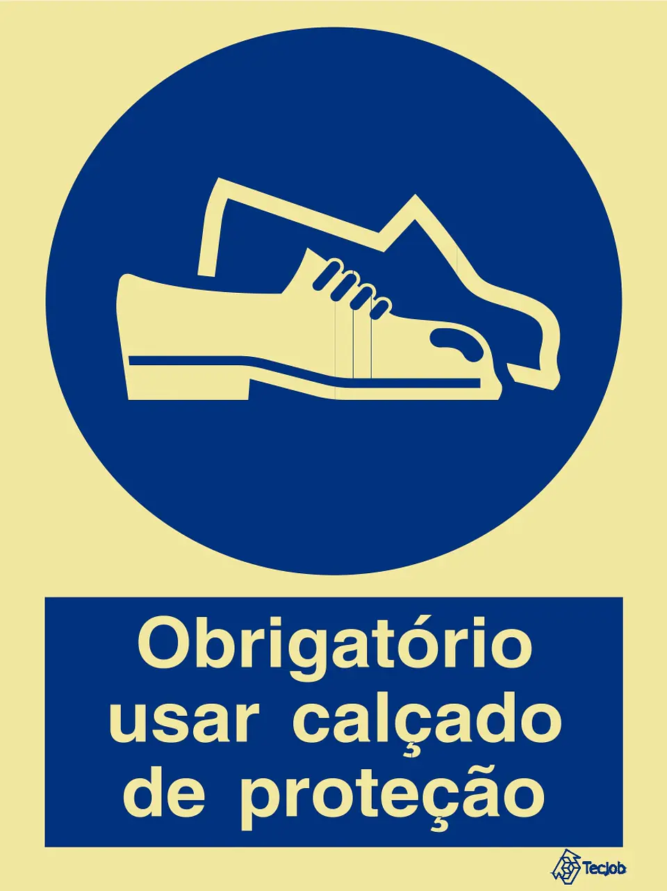Sinalética Obrigatório Usar Calçado de Proteção 1