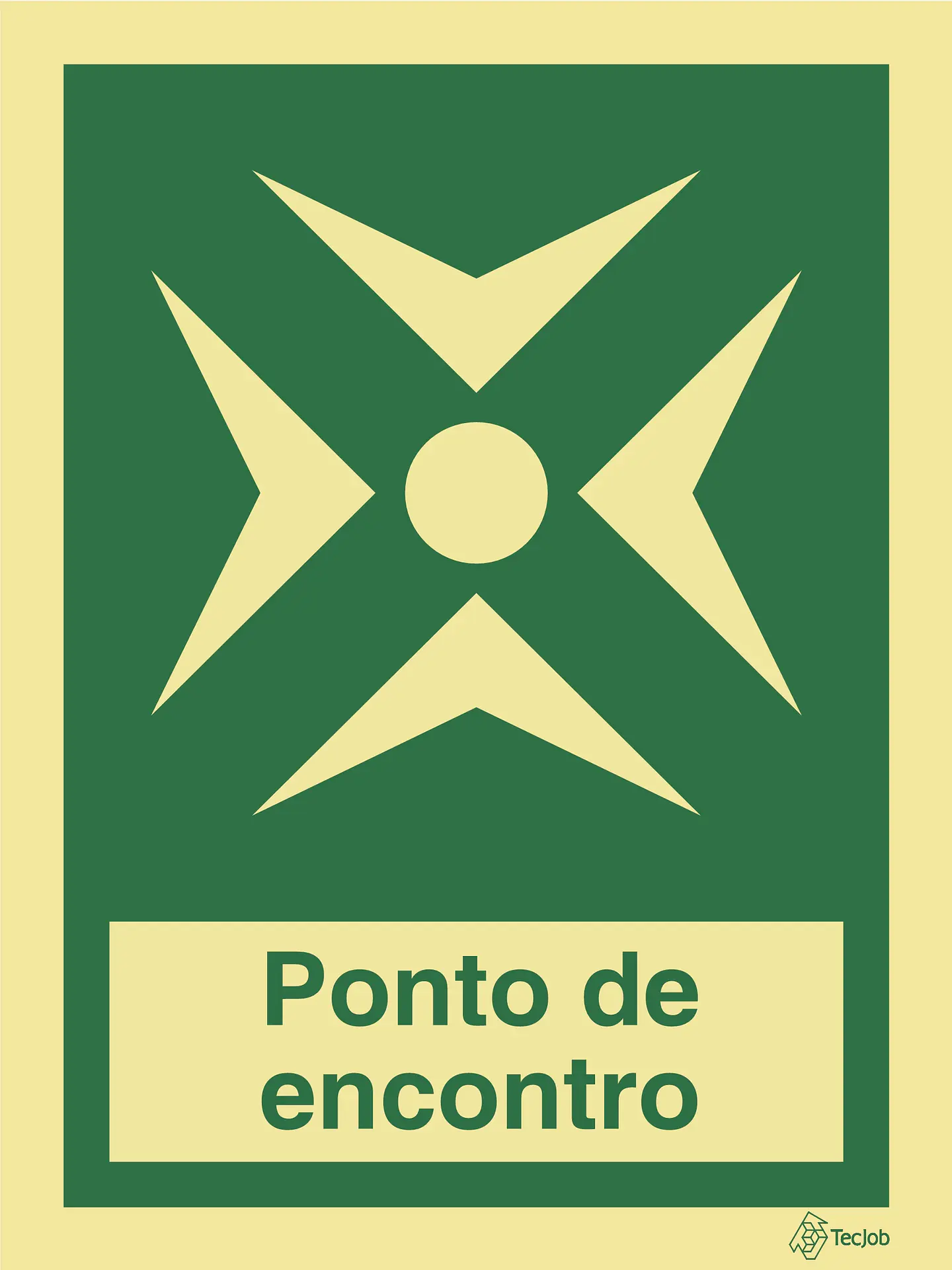 Sinalética Ponto de Encontro em Texto 1
