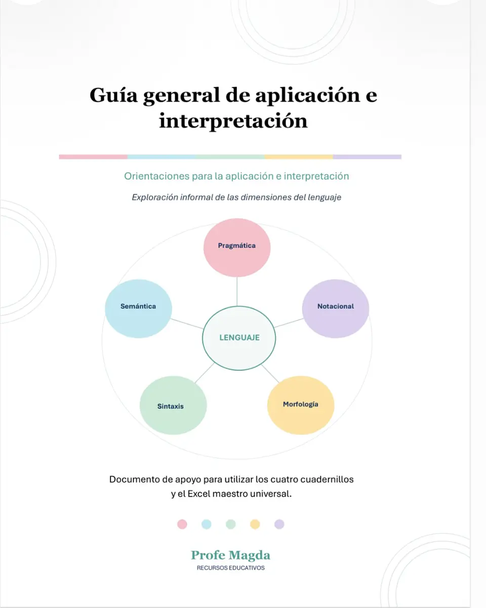 Exploración Informal de las Dimensiones del Lenguaje | 1° a 8° básico 3