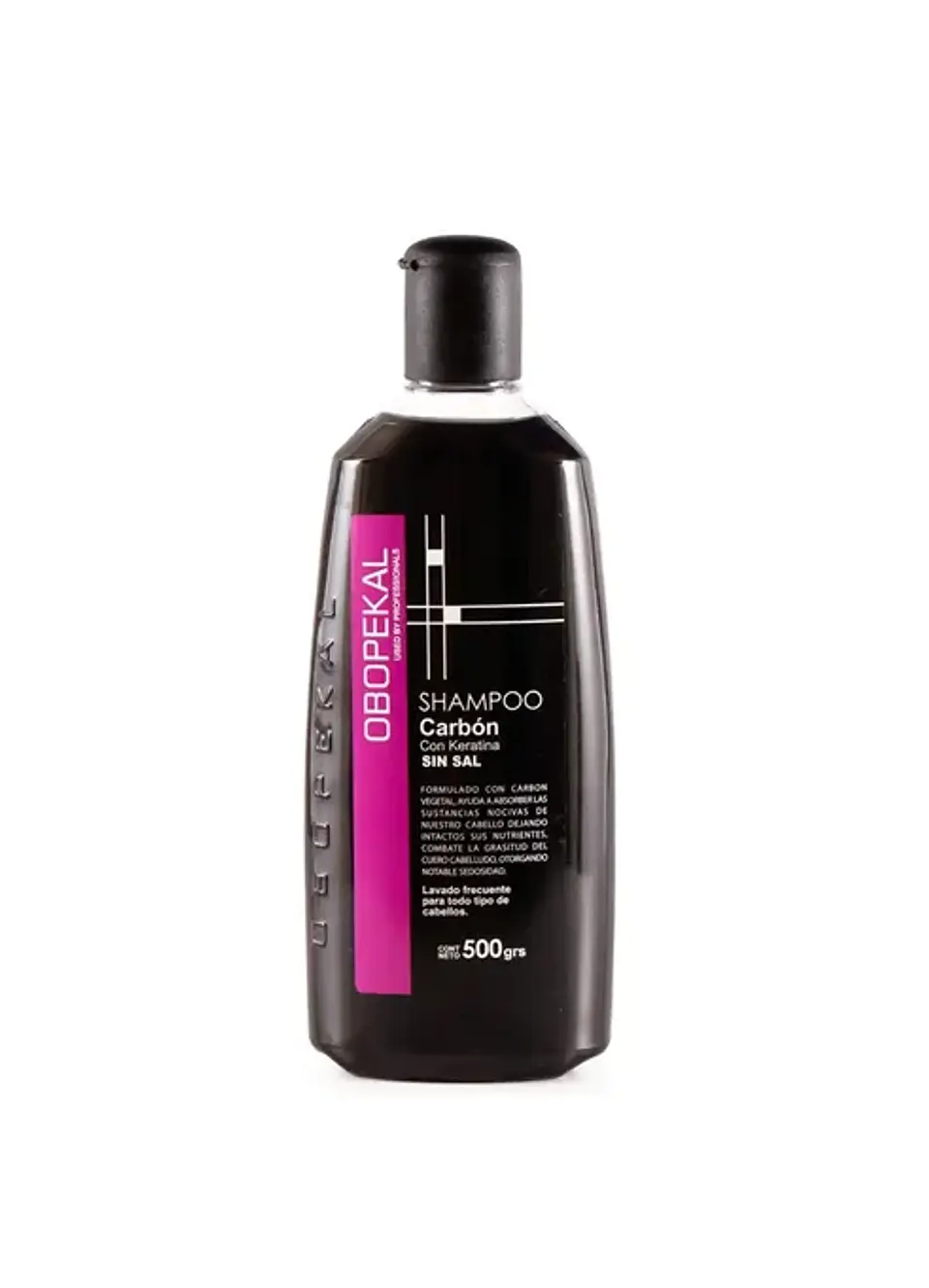 OBOPEKAL shampoo de carbón con keratina 500ml 1