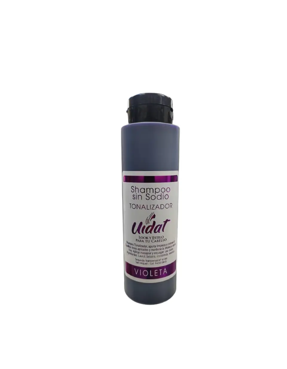UIDAT shampoo tonalizador violeta sin sodio 390ml 1