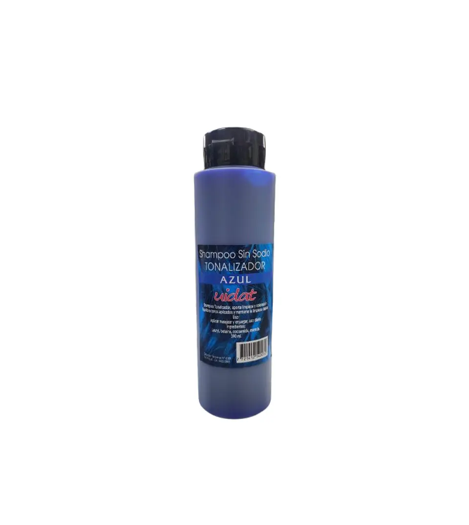 UIDAT shampoo tonalizador azul sin sodio 390ml 1