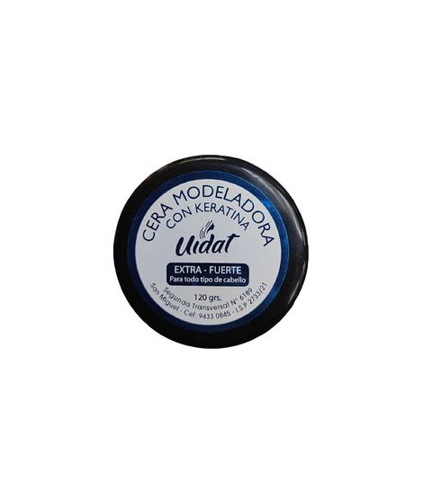 UIDAT cera moldeadora con keratina - fijacion extra fuerte 120gr