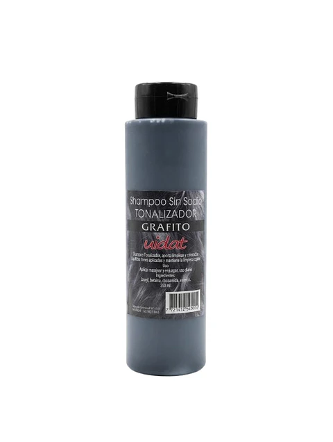 UIDAT shampoo tonalizador grafito sin sodio 390ml