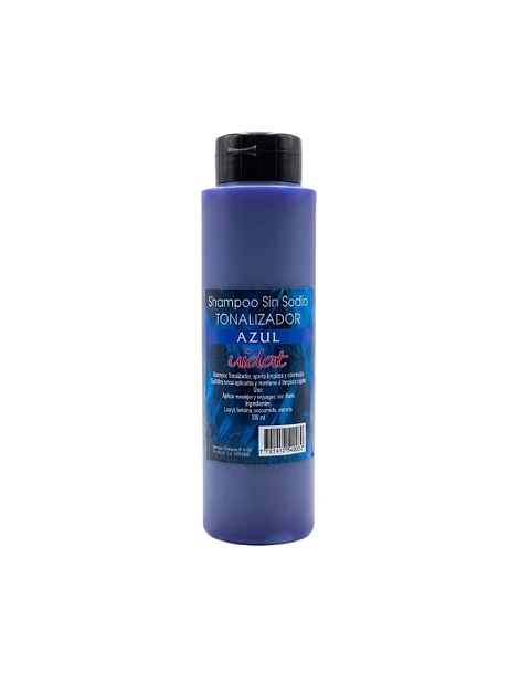 UIDAT shampoo tonalizador azul sin sodio 390ml