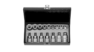  JGO. DADOS TORX M/H DE 16 PZAS.