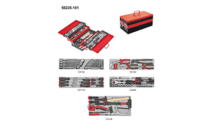 CAJA DE 4 BANDEJAS, 101 HERRAMIENTAS