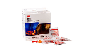 TAPÓN AUDITIVO CON CORDÓN 3M 1110 (CAJA 100 PARES)