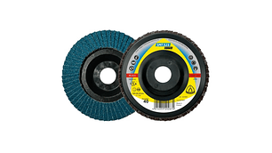 DISCO FLAP  SMT325 CONVEXO 115 GR. 40  (PLATO SOPORTE PLÁSTICO) CAJA 10 PIEZAS