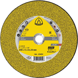 DISCO CORTE A24EXTRA 230X2X22,23 C.PLANO 25 PZA