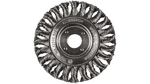 GRATA PLANA BR600Z TRENZADA ACERO 115X14  / M14