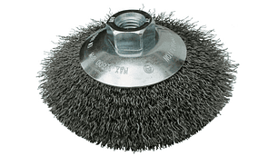 GRATA CÓNICA BK600Z ONDULADA ACERO  115MM / M14