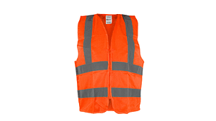CHALECO REFLECTANTE NARANJO, TALLA ESTÁNDAR