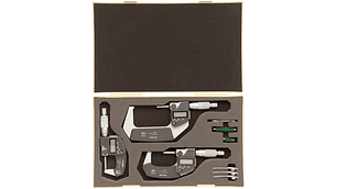 JGO. MICROMETRO EXT.DIG.,4 PZS.PUL./ MM. (293-961)